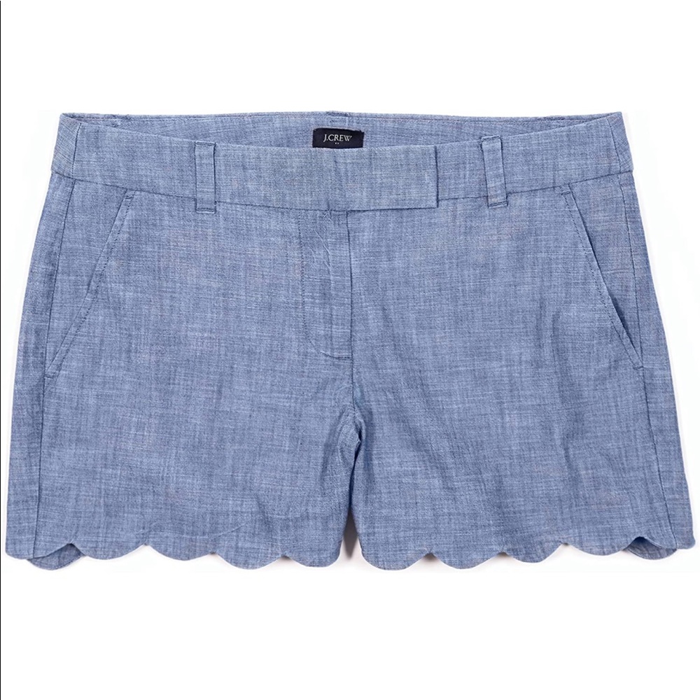 J.Crew Mercantile 4" Scallop Hem Shorts